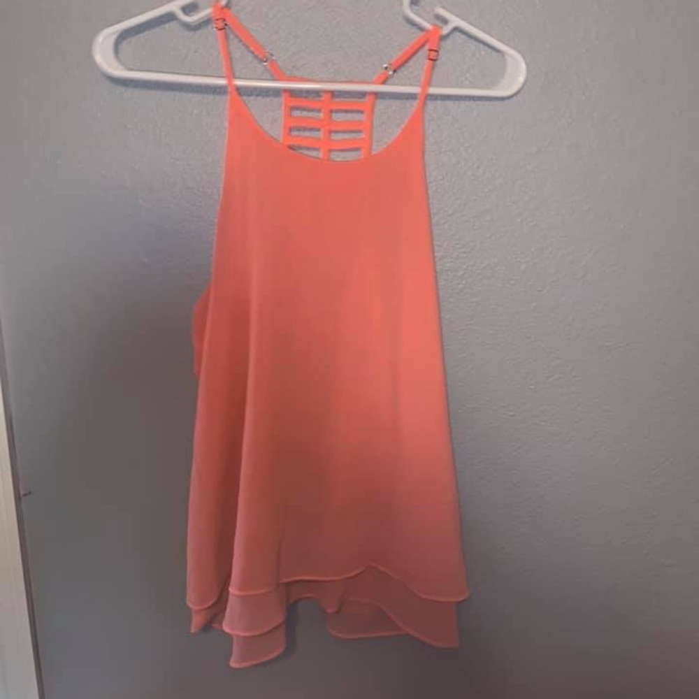 Peach colored tank